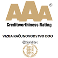 Vizija računovodstvo Gold AAA award